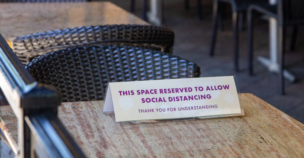 COVID-19 Social Distancing Sign